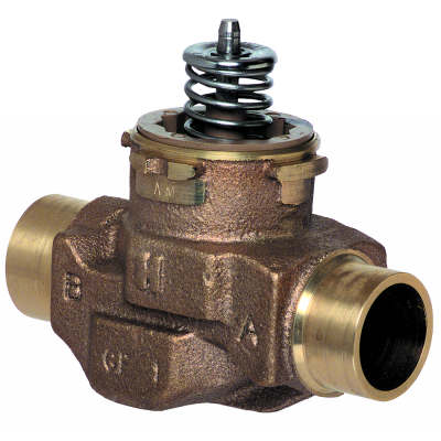 2-way 3/4 in sweat VC valve, linear flow