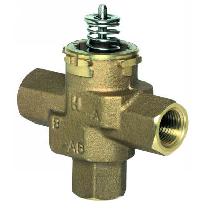 3-way 1/2 in fNPT VC valve, linear flow