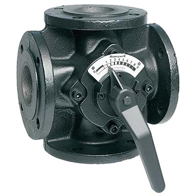 DN125 4-way Flanged rotary mixing valve