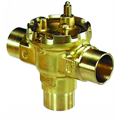 3-way Fan Coil Valve, 1 in Sweat, 7.0 Cv